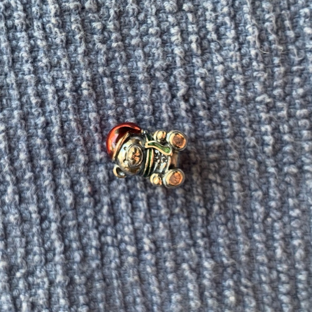 Christmas teddy bear pandora charm